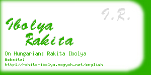 ibolya rakita business card